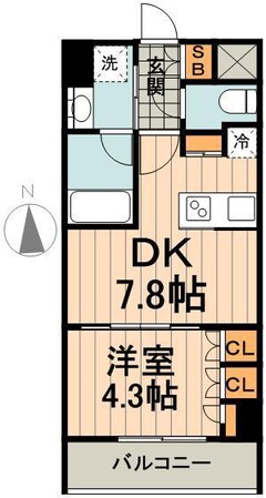 パークハビオ飯田橋の物件間取画像